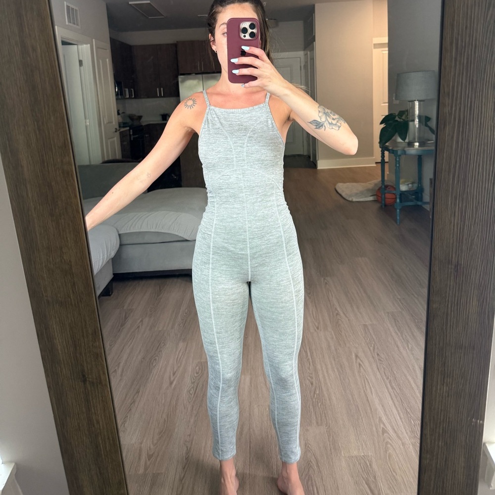 FP Movement Gray Athletic Jumpsuit